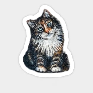 Cat Drawing Sticker